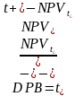 Дисконтированный срок окупаемости DPB рассчитывается по формуле